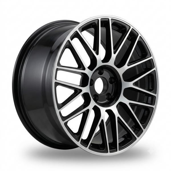 Mercedes 207BP Style | 19x8.5, 19x9.5 | Black Machine Face