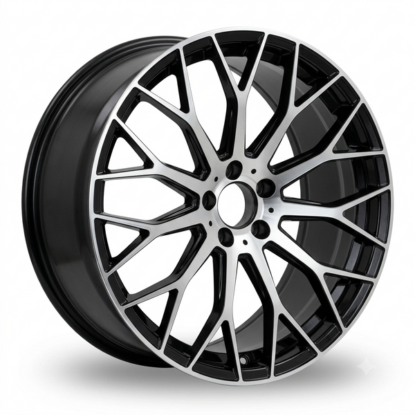 Mercedes C63/E63/S63 Style | 20x8.5, 20x9.5 | Black Machine Face