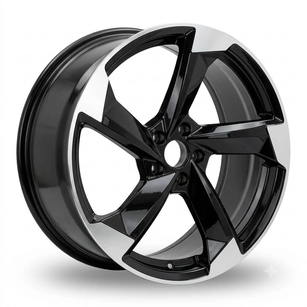 Audi Rotor Style | 20x9.0, 20x8.5 | Matte Gunmetal Machine Face