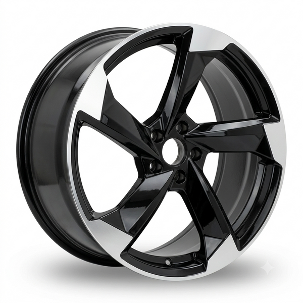 Audi Rotor Style | 20x9.0, 20x8.5 | Matte Gunmetal Machine Face